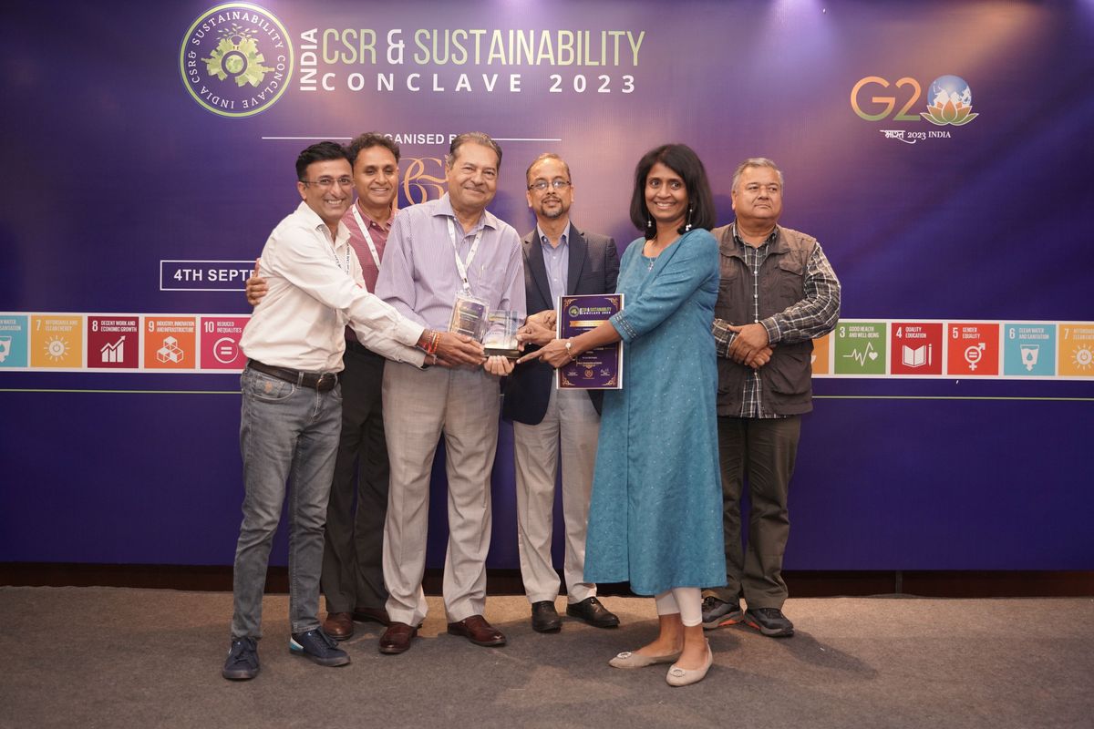 India CSR & Sustainability Conclave 2023 - Best NGO for Hunger Eradication award ceremony