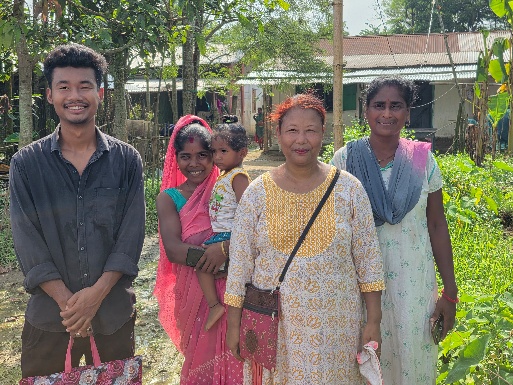 Community residents depending on Shasmi Gogoi's timely support during the flood crisis