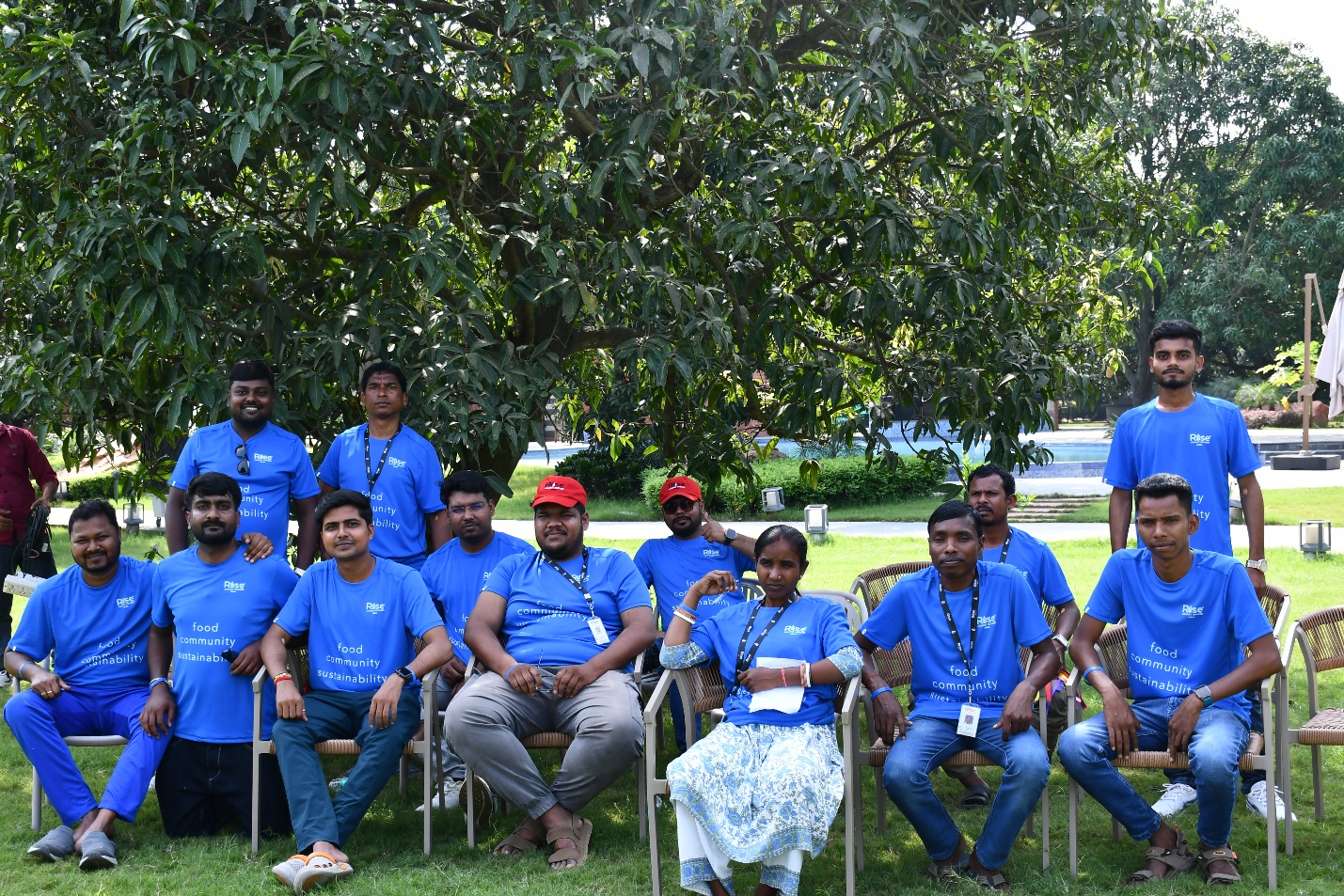 Team members participating together regardless of designation or role