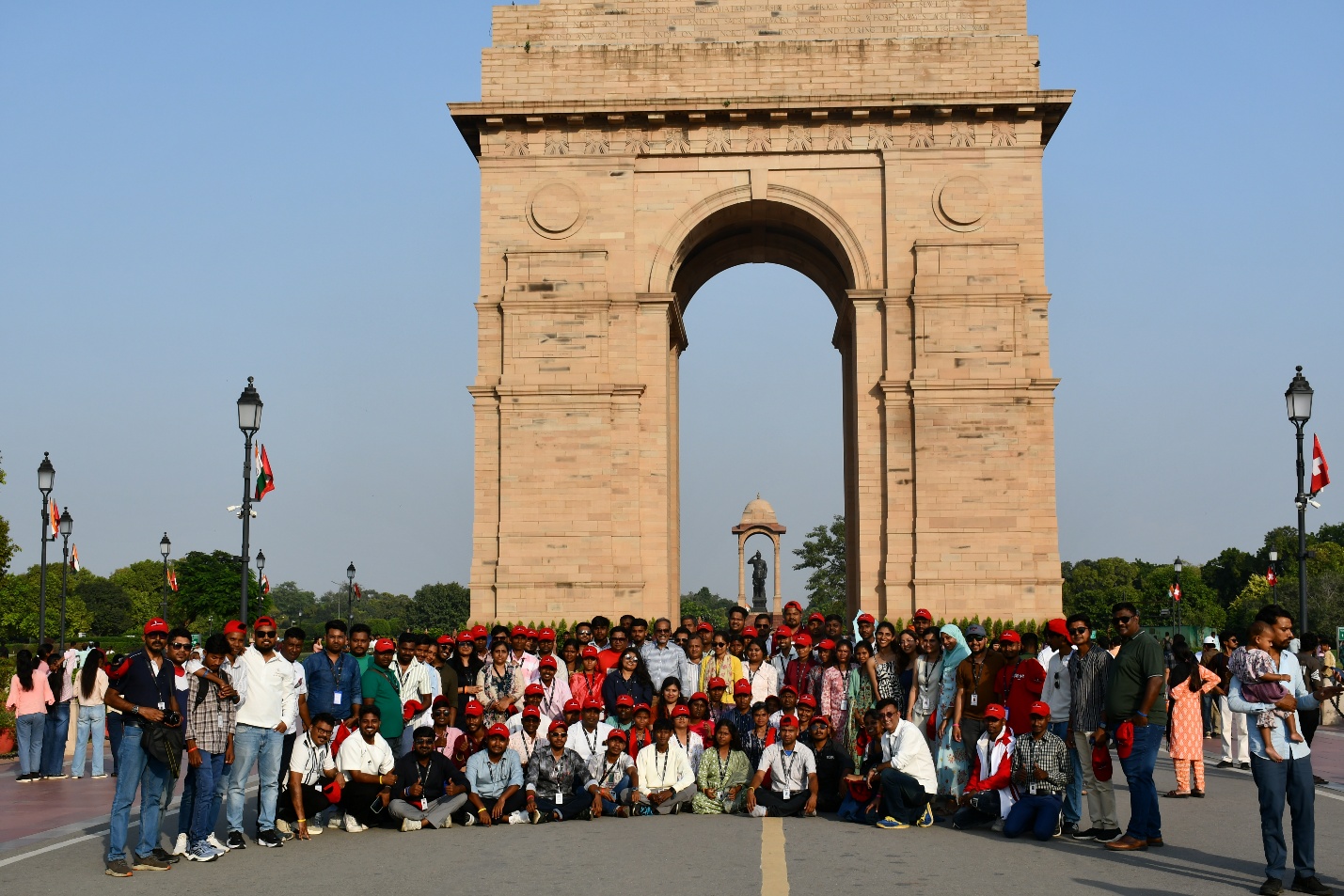 Rise Against Hunger India team gathered at India Gate, New Delhi